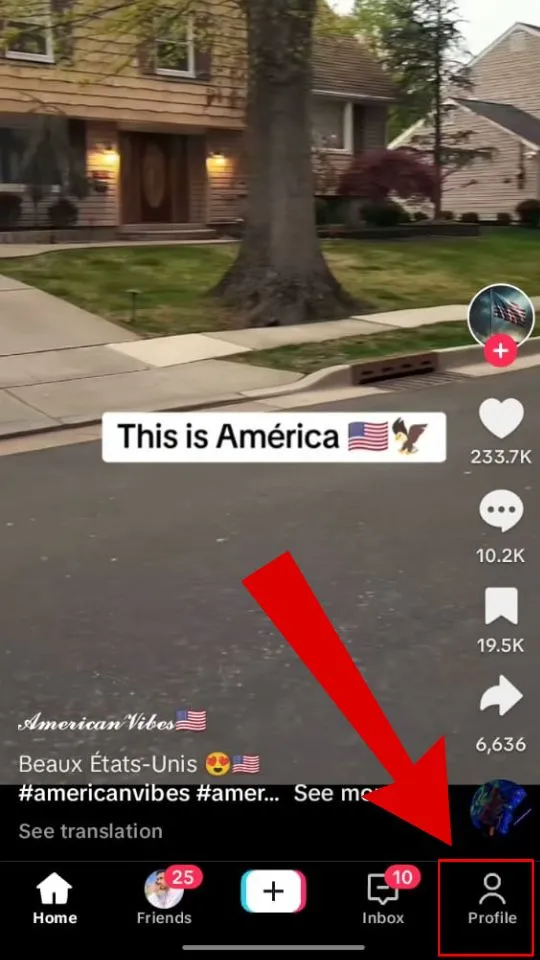 TikTok profile
