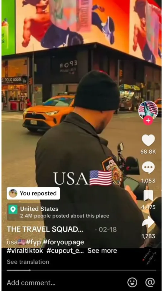 Open the video you want to Undo Repost 